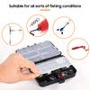 Hot 246PCS Fishing Accessories Set Jig Hooks Sinker Swivel Bead Fish Terminal Tackle , Fishing Gear Saltwater Fishing Set Kit