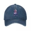 FNAF Roxanne Wolf Game Unisex Baseball Caps Security Breach Distressed Denim Caps Outdoor Activities Adjustable Fit Snapback Hat