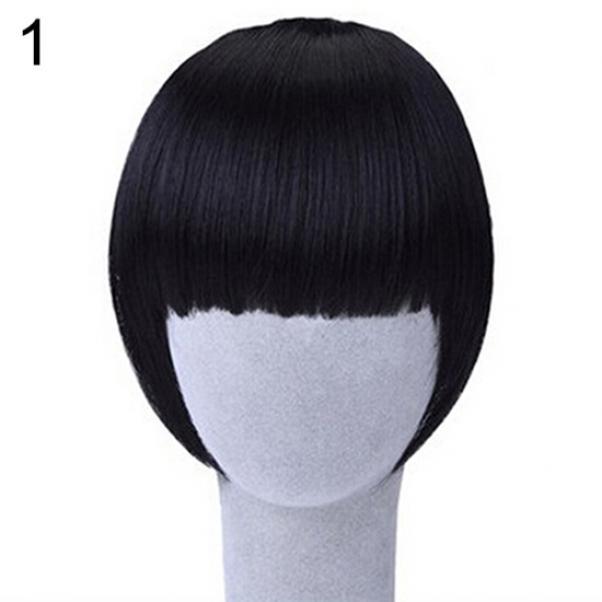 

Новая заколка -чёлка для красивой девушки чёрный