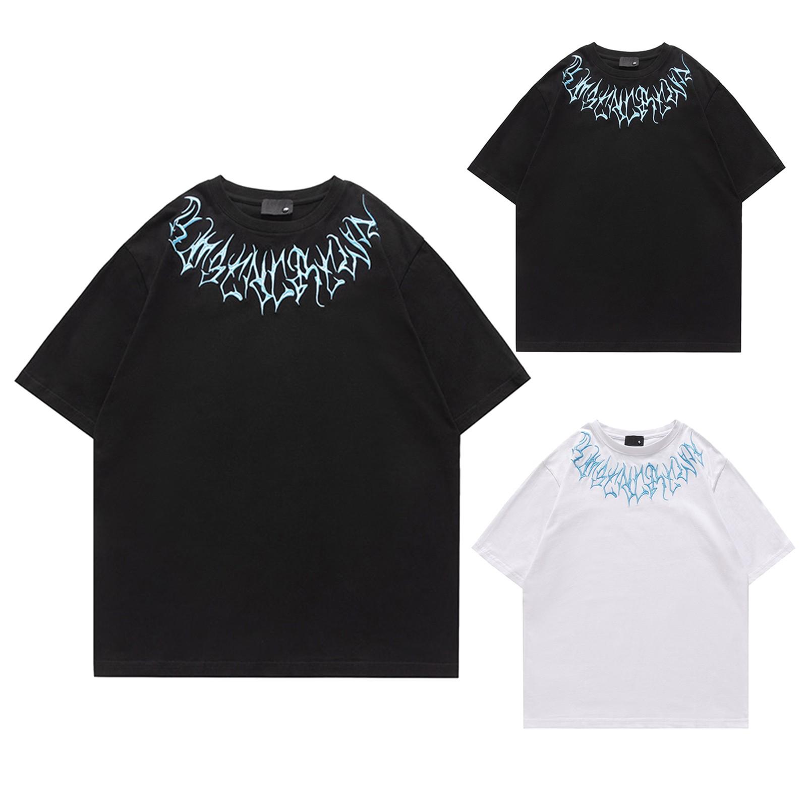 

Мужская летняя повседневная хлопковая футболка с коротким рукавом с принтом в стиле ретро