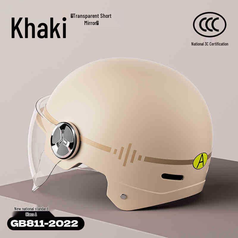 3C Universal Safety Helmet for Electric Scooters & Motorcycles - Summer Half Helmet for Men & Women
