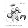 Children Drum Set Educational Musical Instrument Baby Boy Toy for BeginnersBlack