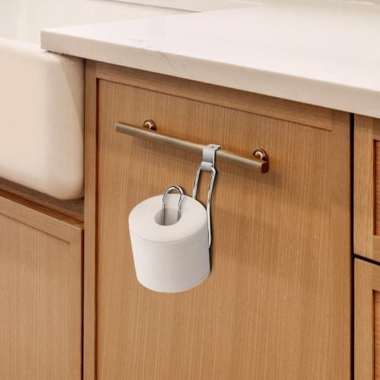 Yousheng Toilet Paper Holder for Toilet Tank No Drilling Paper Towel Holder Stainless Steel Removable Toilet Roll Holder for Renters Dorms Bathroom