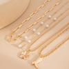Heart Pendant Shell Multilayer Necklace Mulitlayer Pearl Beaded Necklace  Gifts
