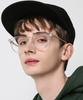 Eseubika Heart-C02 Transparent Horn-Rimmed Glasses