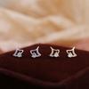 Diamond-studded Empty Apricot Leaf Earrings for Women  New Trendy  Exquisite  Simple  Cold Style Niche Earrings