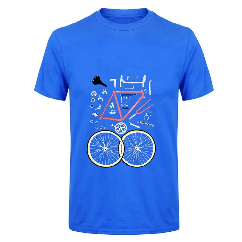 Road Bike Racing Biker Bicycle Rider Gift TShirt 100 Cotton ONeck Summer Short Sleeve Casual Mens Tshirt Size S3XL