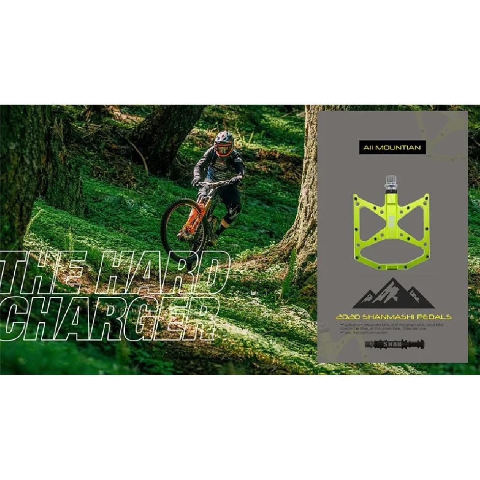 New Ultralight Bicycle Pedals Part Anti-slip CNC Aluminum Body Road MTB Flat Foot Cycling Sealed 3 Bearing Mountain Bike Pedal