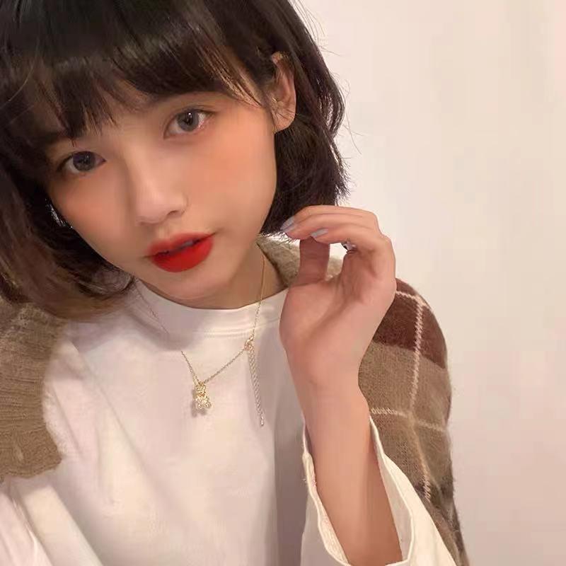 Clavicle Chain Little Bear Light Luxury Necklace - Trendy 2025 Women’s Summer Fashion
