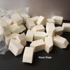Professional Makeup Artist-Recommended Disposable Cotton Makeup Pads - 100 Triangular White Sponge Puffs for Dry and Wet Use.