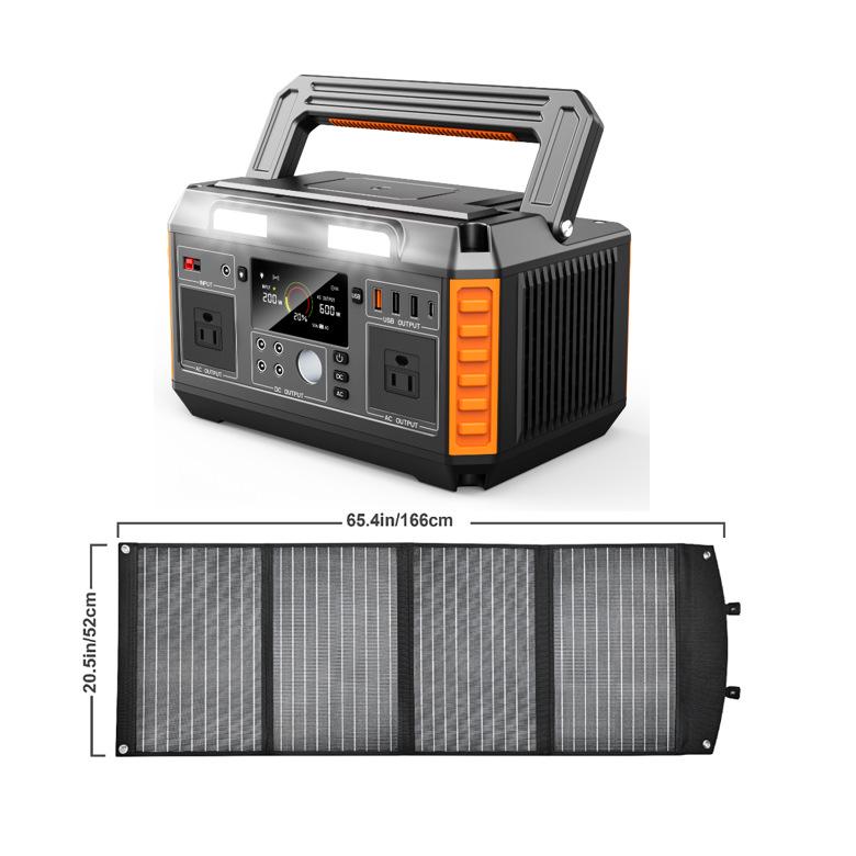 

Портативная литиевая электростанция на солнечной энергии 600 Вт для мероприятий на открытом воздухе и бытовых чрезвычайных ситуаций