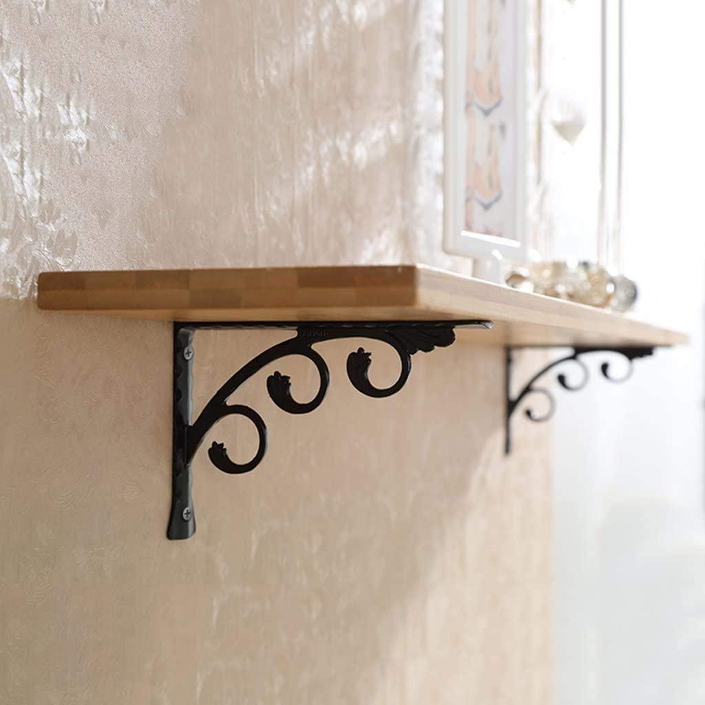 2 Pieces Triangular Shape Floating Shelf Brackets Invisible Shelf Support Right Angle Metal Wall Mounted Brackets