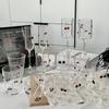 Schmetterlingsstielglas: Hohes Borosilikat für Wasser, Saft, Wein - Eleganter Ins-Stil