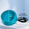 Pet Heated Water Bowl Round Stable Feeder for Cold Weather Outside