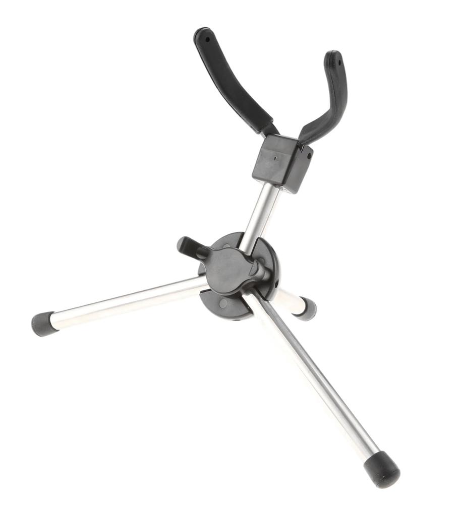 Dreld Folding Saxophone Stand for Soprano, Stainless Steel, with Carrying Bag