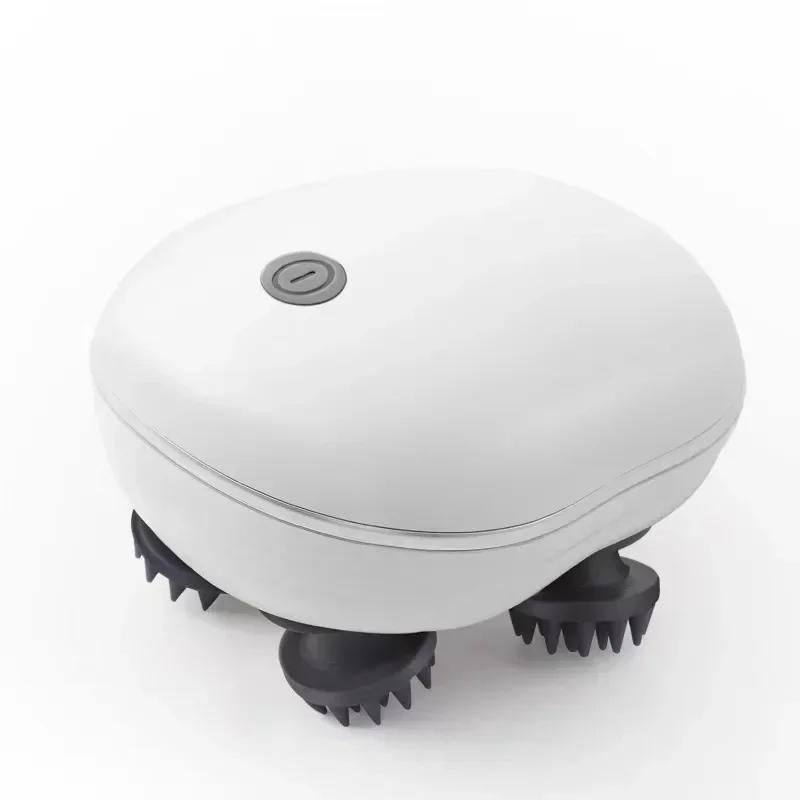 Elektrisk hodebunnsmassasjeapparat Rødt lys Terapi Antistress Slapp av Kroppsmassasje Fjern muskelspenninger Tretthet Massasjeverktøy