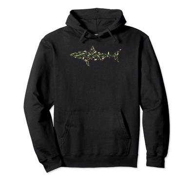Great White Shark Shark Camouflage Shark Fish Hoodie -