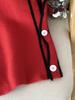 European & American V-neck Color Block Fleece Knit Vest - Autumn Loose Fit
