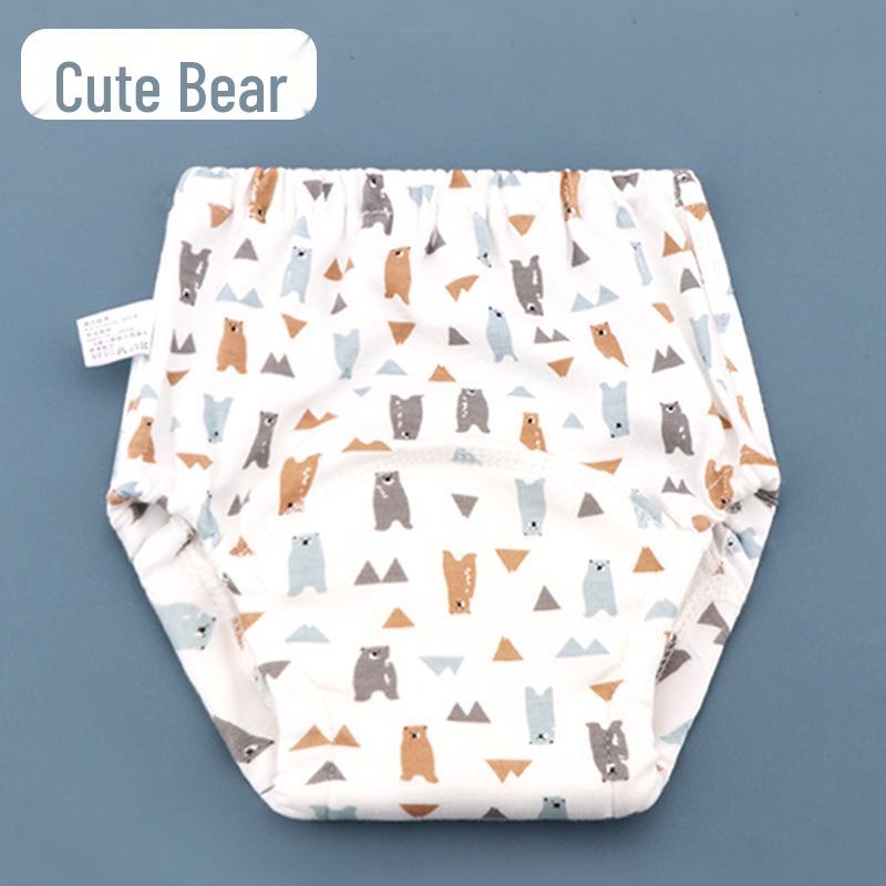 Chilot de scutec de pânză pentru bebeluși respirabil cu șase straturi, lavabil și pantaloni de antrenament impermeabili