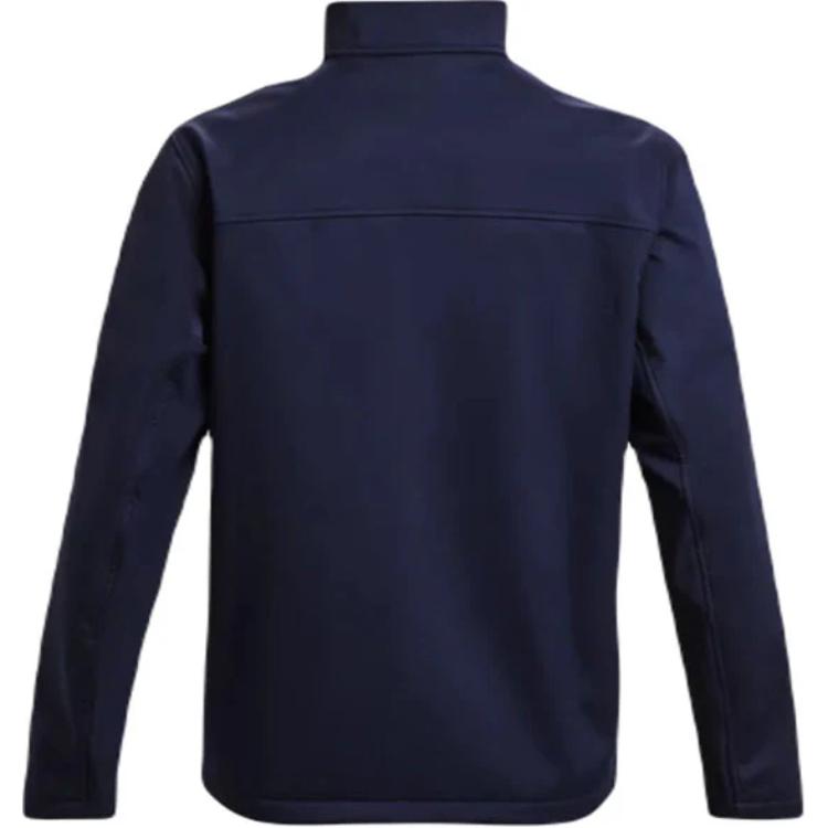Under Armour Retro Sports Stand Collar Color Block Jacket Loose Long Sleeve Jacket Men Jackets Dark-Blue 1371586-411