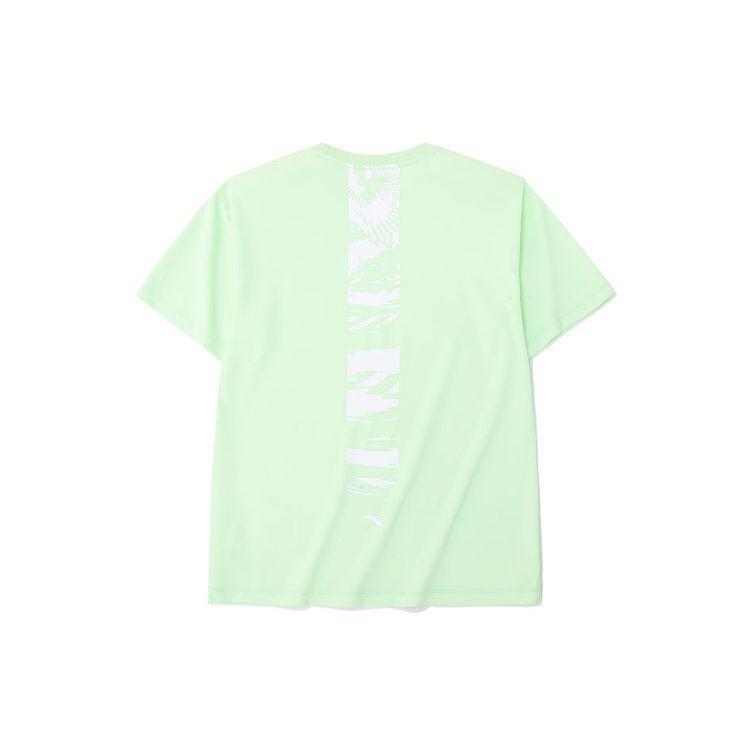 Anta Basketball Series Abstract Print Round Neck Casual Sports Short Sleeve T-Shirt Men Tops Teal-Green 152231131-3