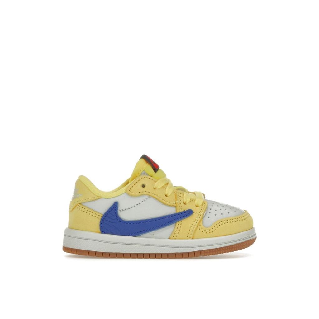 Travis Scott X Air Jordan 1 Retro Low OG SP TD Canary Baby Sneakers Yellow Racer-Blue Light-Silver DZ5908-700