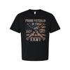 Proud Veteran Of The United States Army Graphic Tee With Crossed Rifles And Dist