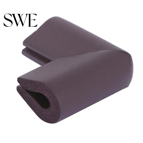 Desk Corner Protector Cover U-shape Safe NBR Rubber Edge Guard for Rectangular or Square End Table