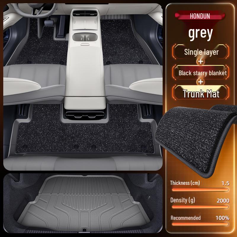 Dark Blue TPE Floor Mats for L06 - 2026 Car Interior Accessories