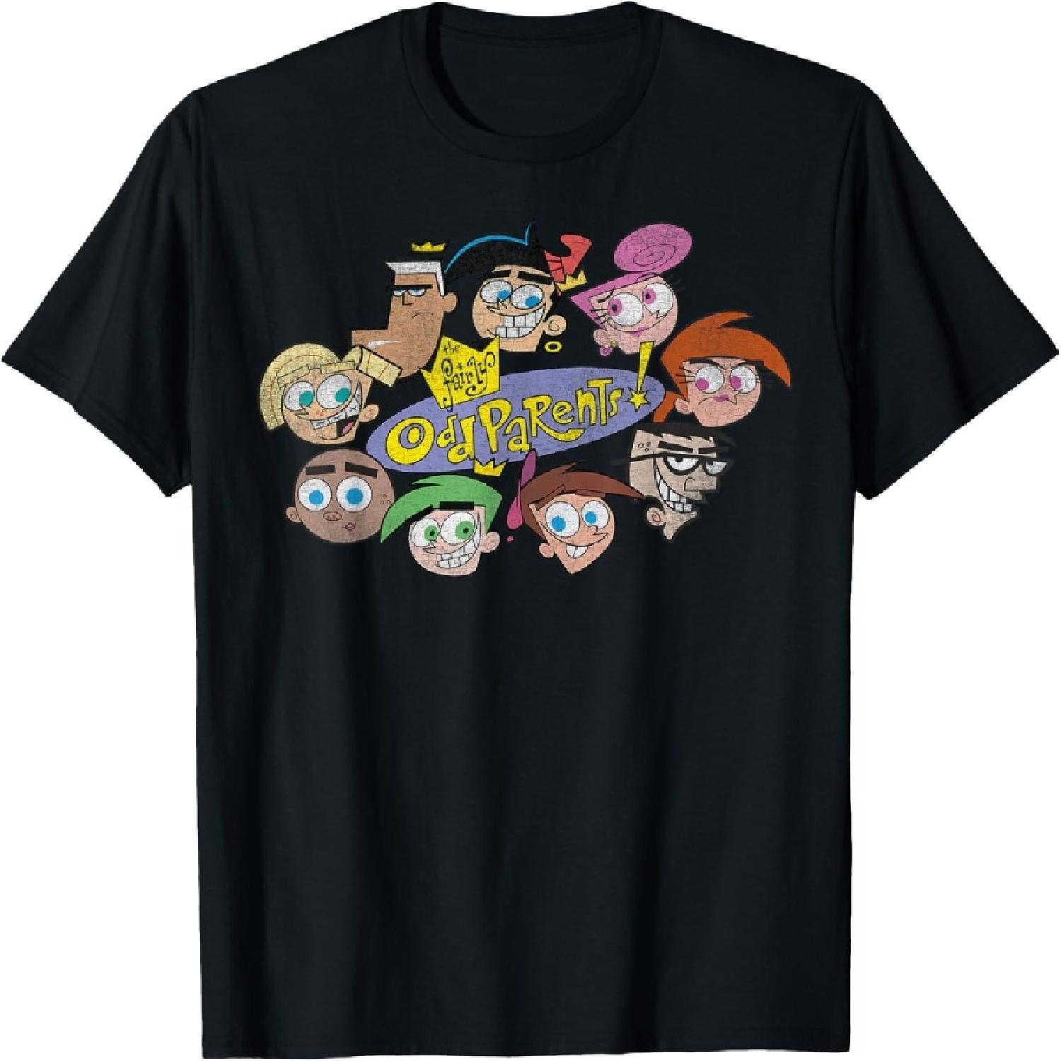 Nickelodeon The Fairly OddParents Character Heads T-Shirt T-Shirt S