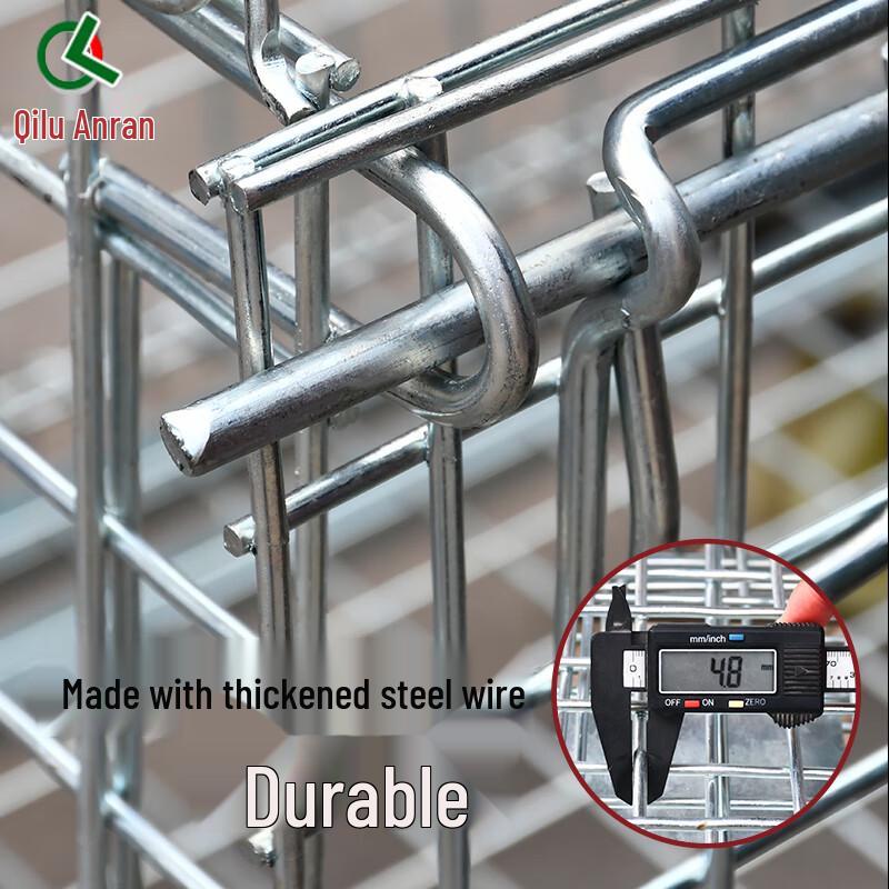 Folding Wire Mesh Storage Cage with Wheels