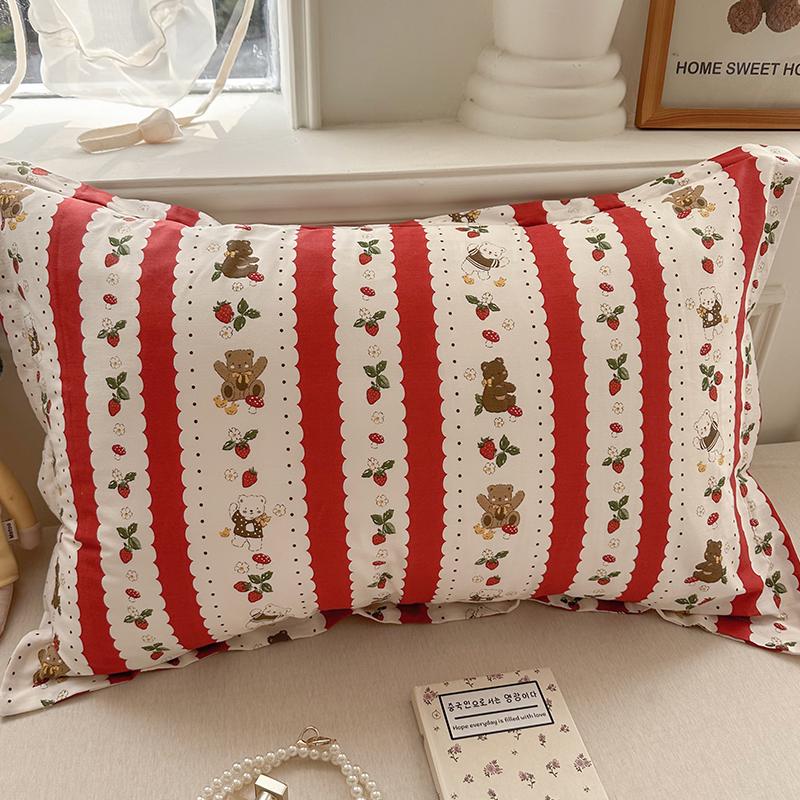 100% Baumwolle Kissenbezug Set - Zwei Stück: Einzeln 40x60cm, Extra Groß 48x74cm, Kernbezug 50x80cm