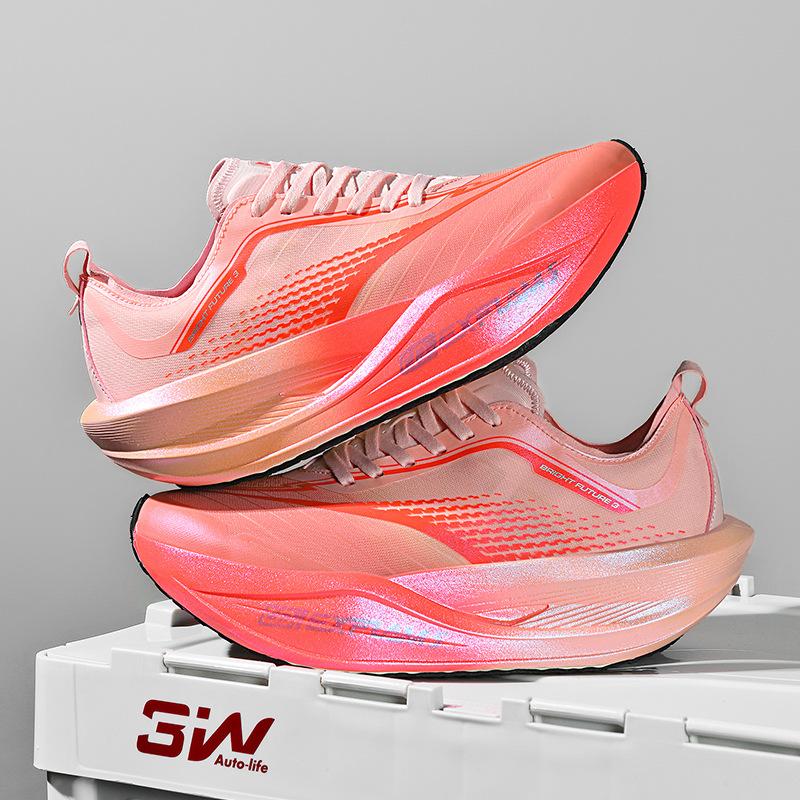 2025 New 2.0 Professional Marathon Carbon Plate Racing Running Shoes Men's Shoes Real Popcorn Soft-soled Sports Shoes