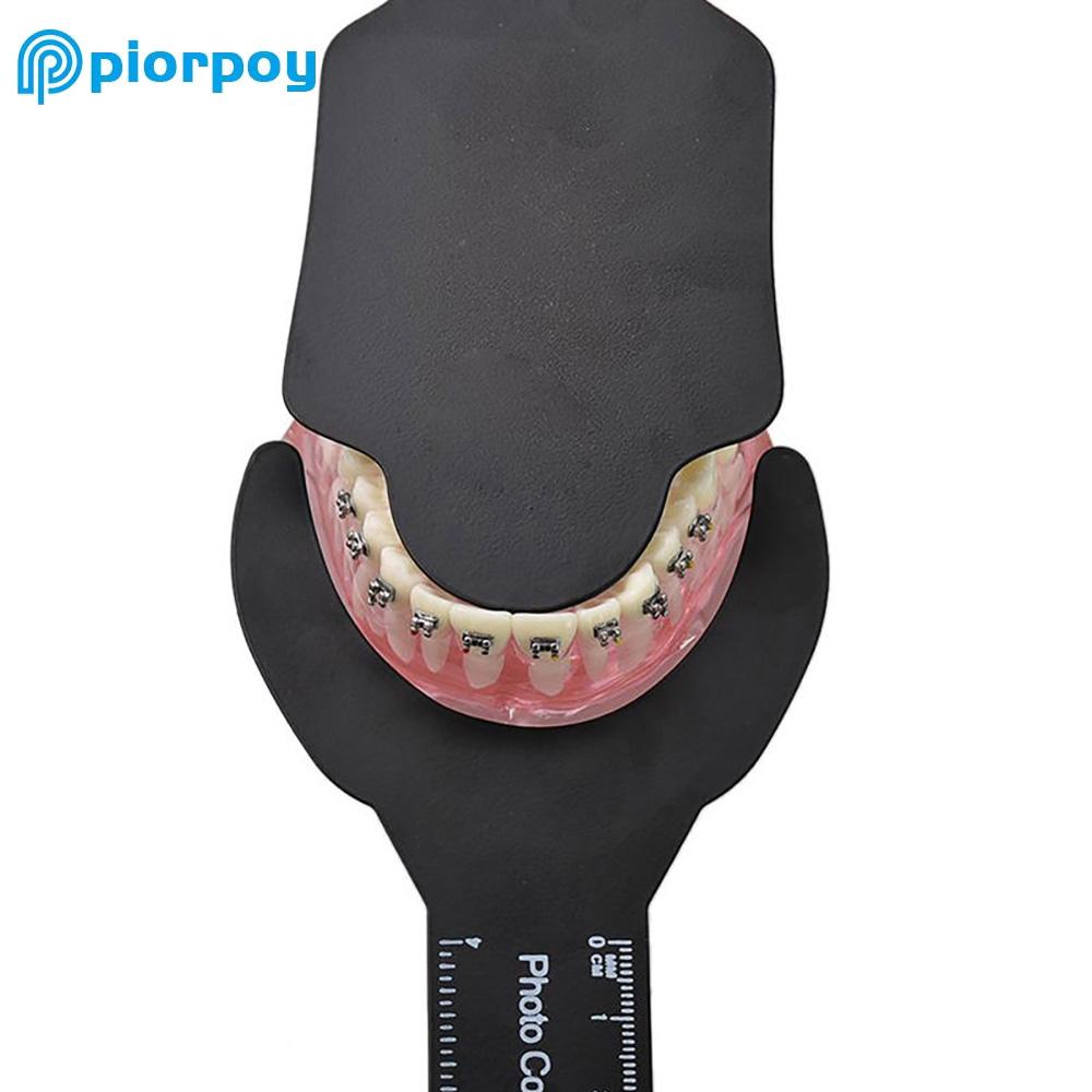 PIORPOY1/6Pc Dental Contraster Intraoral Photographic Autoclavable Palatal Photography Black Background Board Photo Contrast Kit