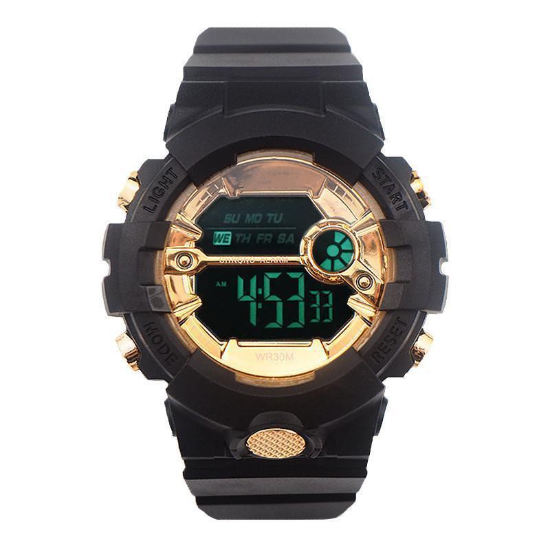 2019 Men's Trendy Waterproof Harajuku Style Matcha Green Sports Electronic Watch