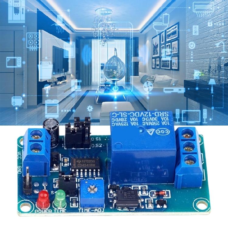 User Friendly 12V Time Delay Relays Board Easy Installation 8 Presets Intervals For Home Automation