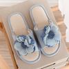 Linen Slippers In Spring and Summer, Indoor Wooden Flooring, Seasonal Cotton and Linen Slippers, Fashionable Flower Slippers, and Cool Slippers