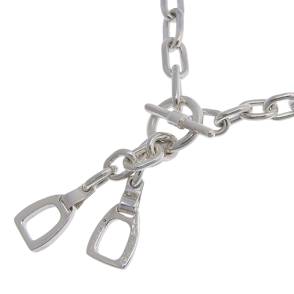 GUCCI Horsebit Necklace Silver925 45.1g unisex Used