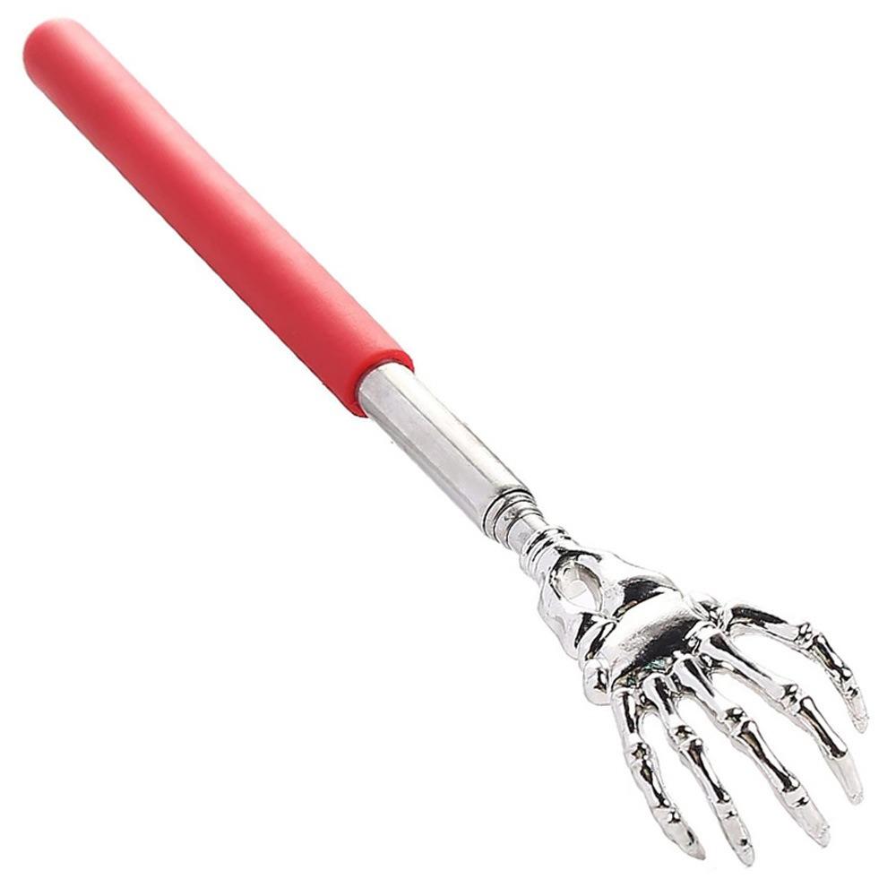 

1PC Extendable Back Scratcher Portable Telescoping Metal Stainless Steel Back Scratchers Hand Massager 5 Colors красный