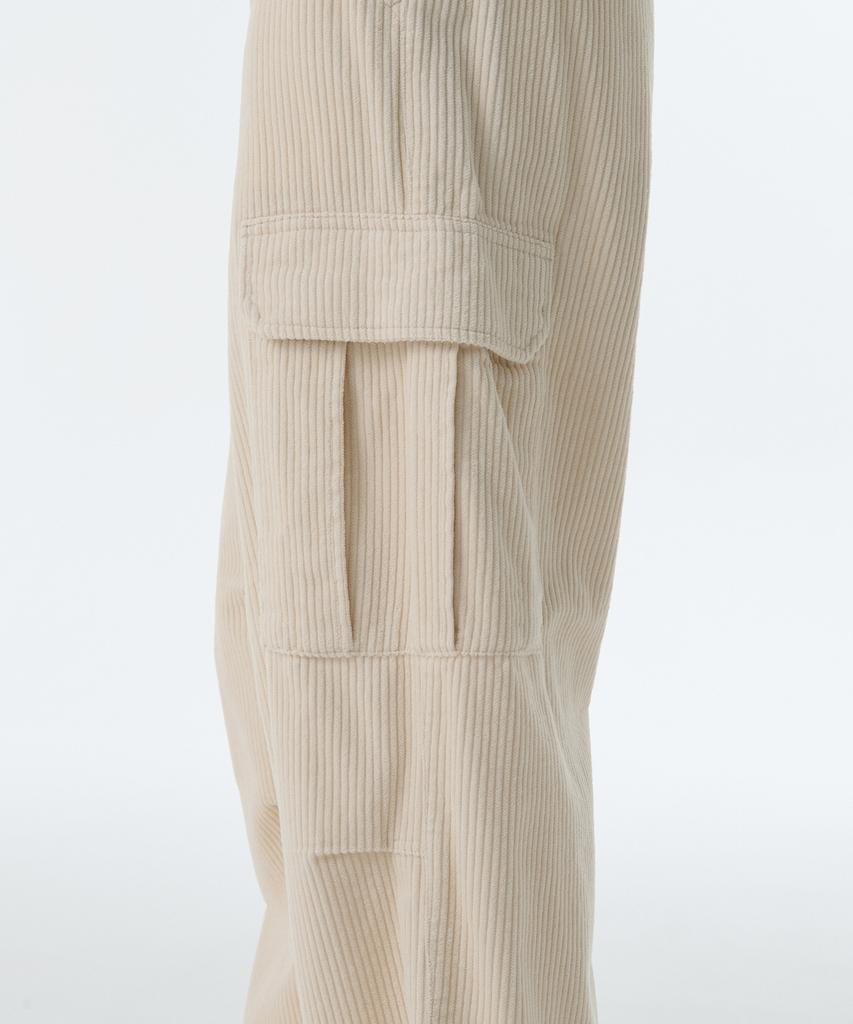 MUSINSA STANDARD WOMAN Women'S Corduroy Wide Cargo Pants [Cream]