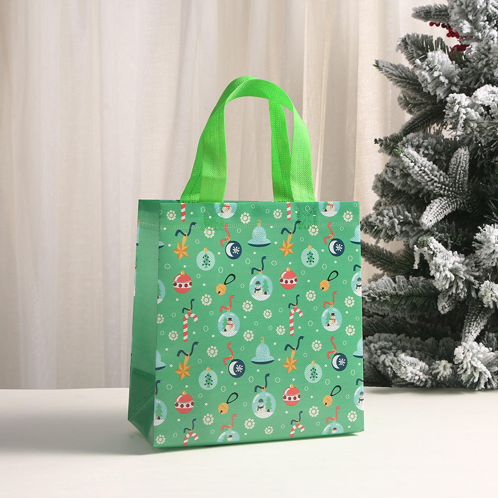 Christmas Non Woven Gift Bag New Year Party Decoration Candy Cookie Bag Santa Claus Snowman Xmas Favor Packing Bags
