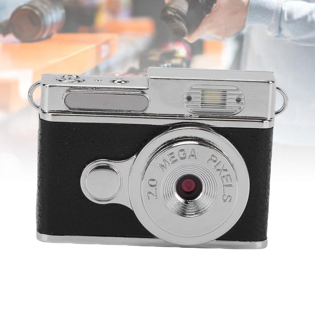 Keychain Camera 1080P Wide Angle Lens Type C Vintage Compact Camera with Color Screen for Campus Life Records Festival Celebrations