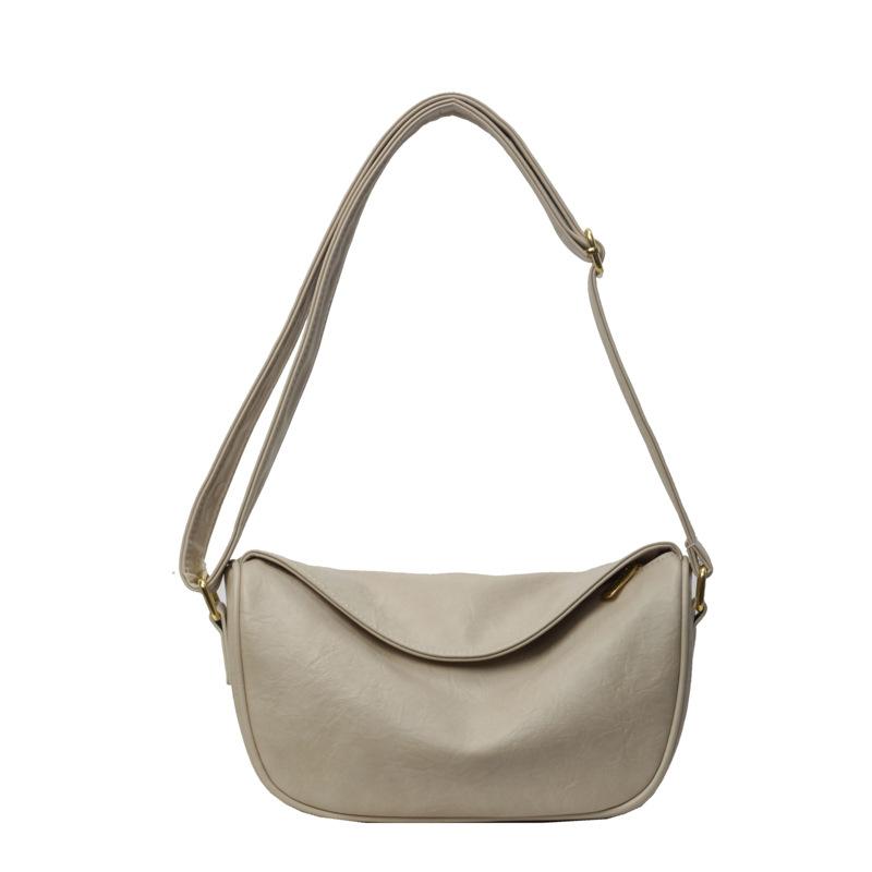 Textured casual bag large capacity fashionable versatile single shoulder messenger bag dumpling bag