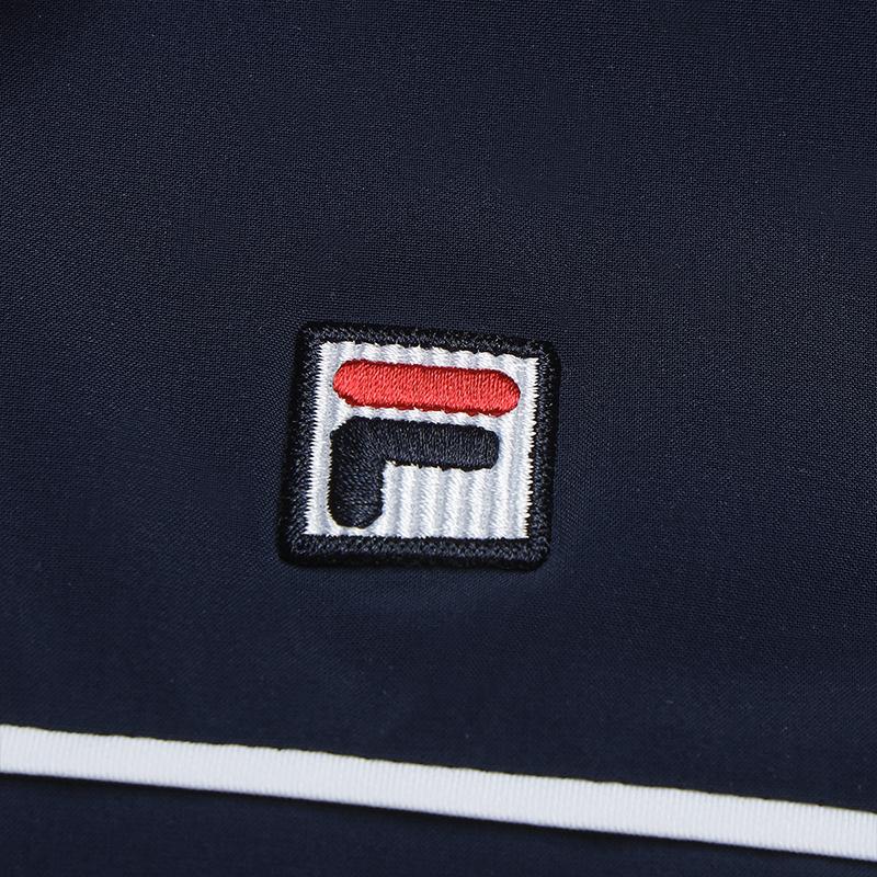 FILA Heritage Vintage Sports Versatile Short Sleeve Dress Women dresses Cigarette-Blue F11W628321FDB