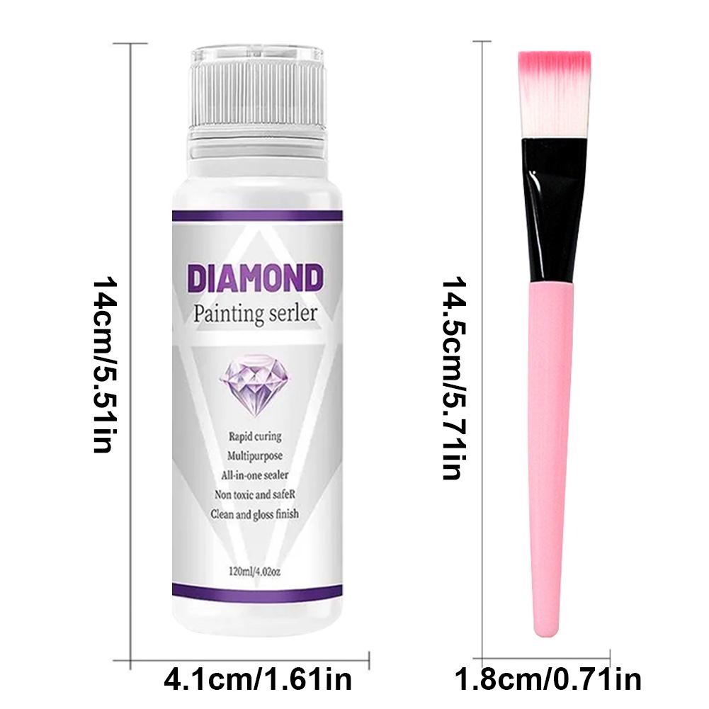 60-240ML 5D Rhinestone Art Glue Permanent Hold Shine Shine Effect Puzzle Sealer Sticky Diamond Embroidery Mosaic Glue Gel Access