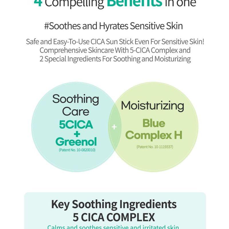 esfolio - 3HA Clear Cica Soothing Sun Stick