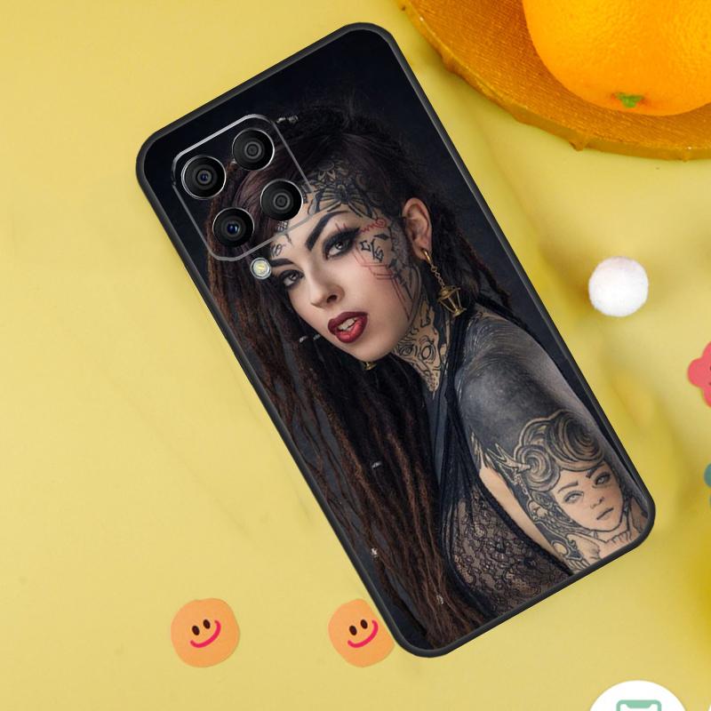 Sexy Sleeve Tattoo Girl Case For Samsung Galaxy M35 M33 M21 M31 M16 M36 M56 M53 M13 M12 M32 M52 M15 M55 M14 M34 M54