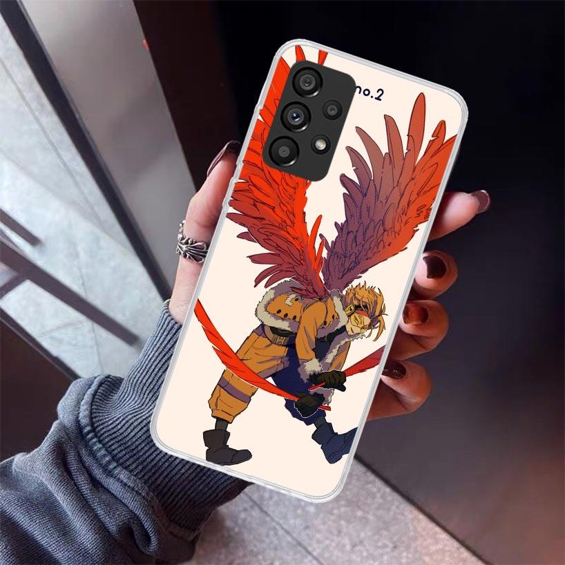 Hawks MHA My Hero A-Academy Phone Case For Samsung Galaxy A17 A57 A37 A16 A26 A36 A56 A15 A25 A35 A55 A14 A13 A54 A53 A34 A24 A3