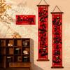 Chinese Style 2025 Snake Year Door Couplets Flocking Fu Character Hanging Ornament  New Year Gift