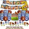 Grizzy și Lemingii Decorațiuni Petrecere de Zi Balloons Topper Tort Fundal pentru Copii Cadouri Favoruri Cabina Foto Baby Shower